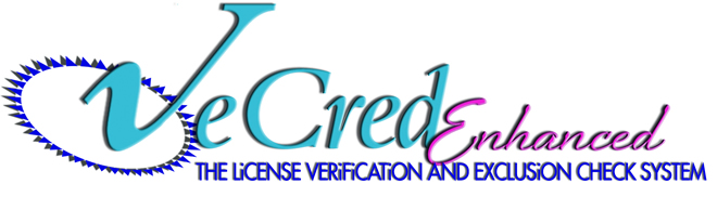 VeCred - The License Verification and Exclusion Check System